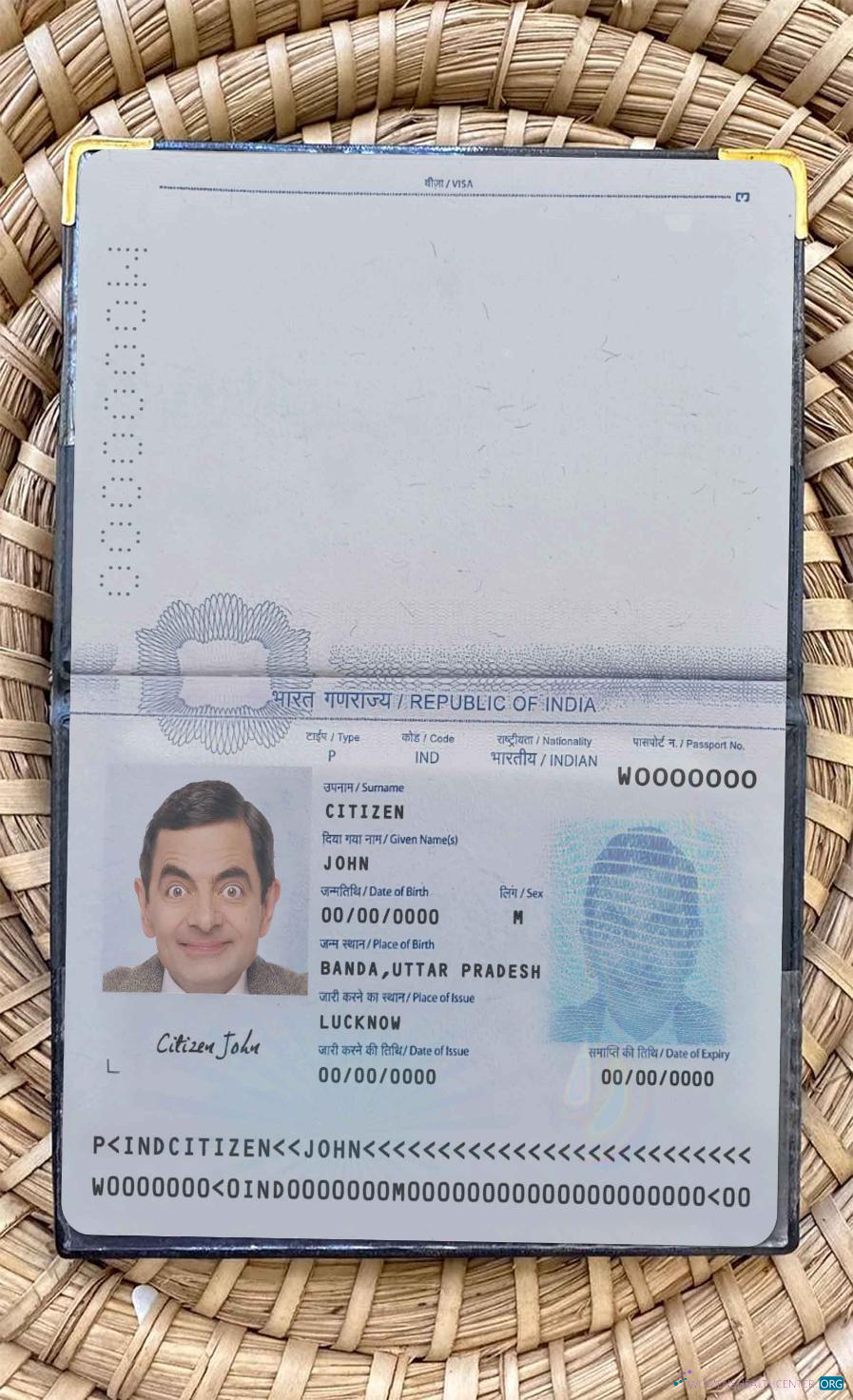 Download India pass 2020 present photo look Photoshop template